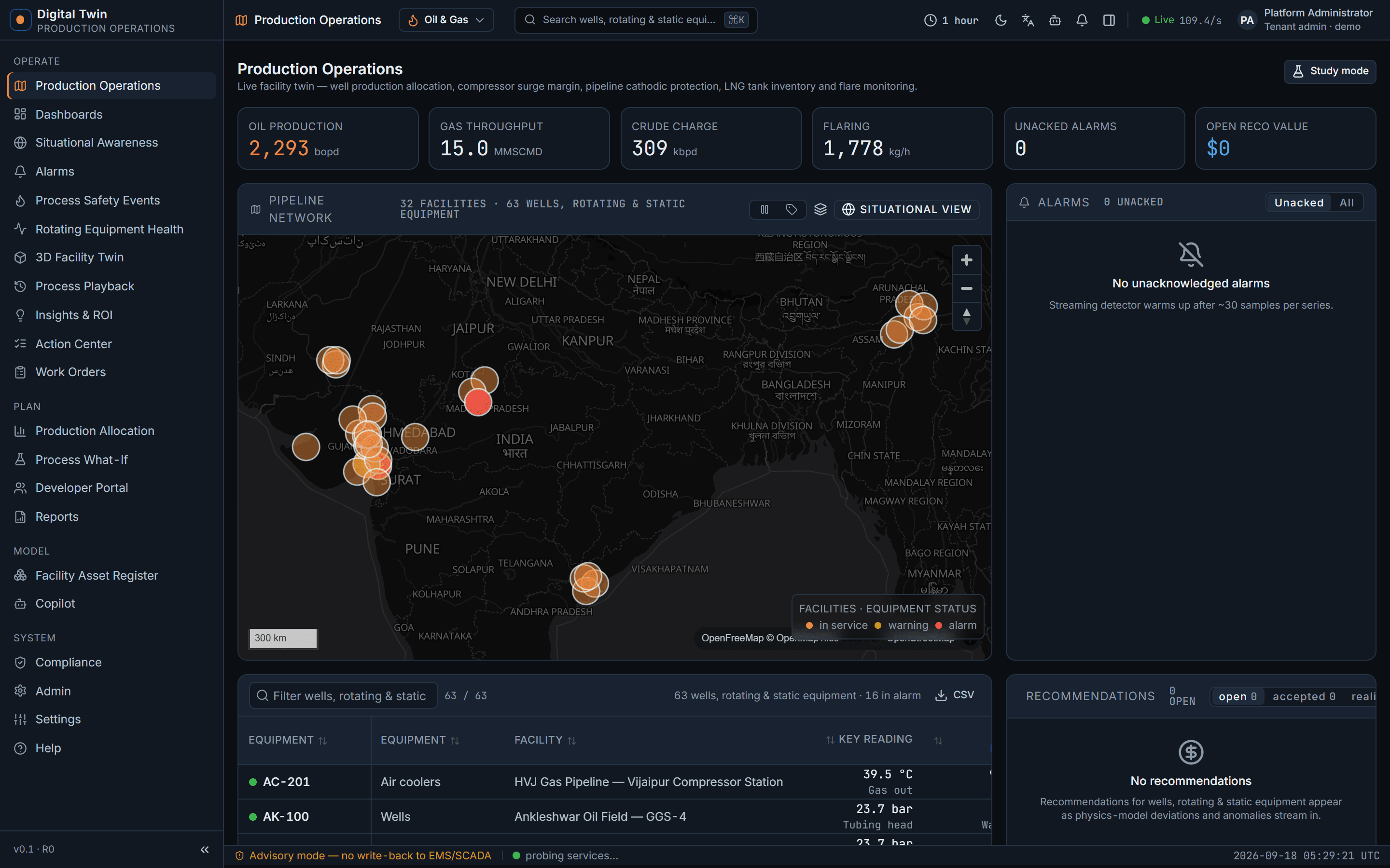 Operations — oil, gas & LNG scope
